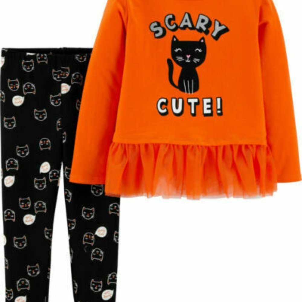 Carter's Halloween Black Cat Scary‎ Cute Top 9 mos - Picture 6 of 6